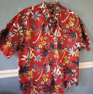 Natural Issue Man Red, Yellow and White Hawaiian shirt